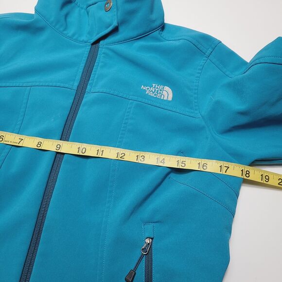 The North Face Calentito Zip Fleece Lined Softshell Jacket Women's Medium Aqua - Picture 9 of 9